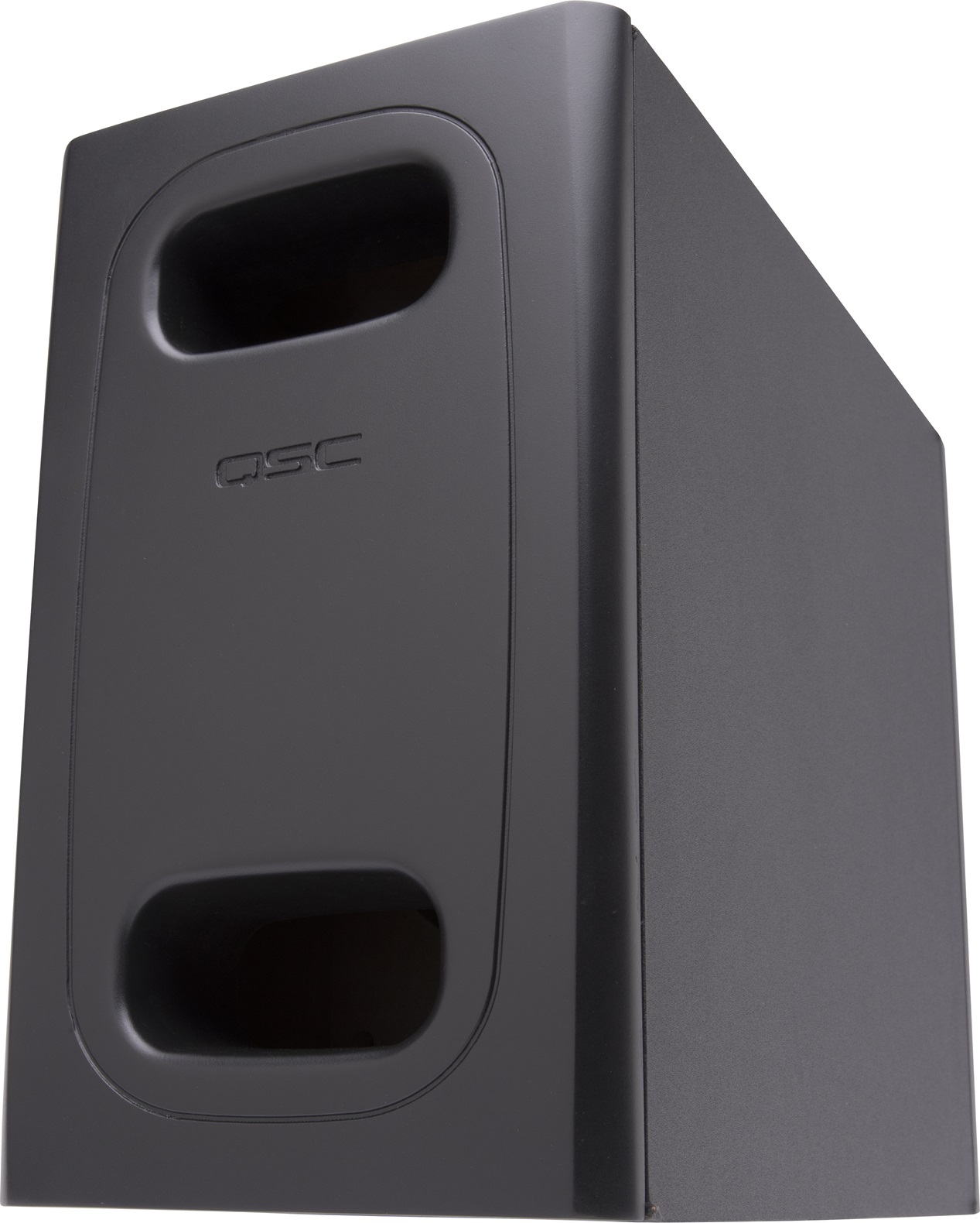 QSC AD-S.SUB-BK Subwoofer | 6,5-Zoll-Doppelschwingspule | Wandmontage | SCHWARZ