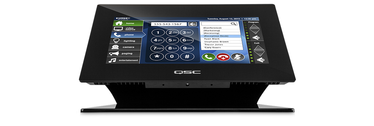 QSC TSC-7t-BK Touchscreen-Controller für die Tischmontage