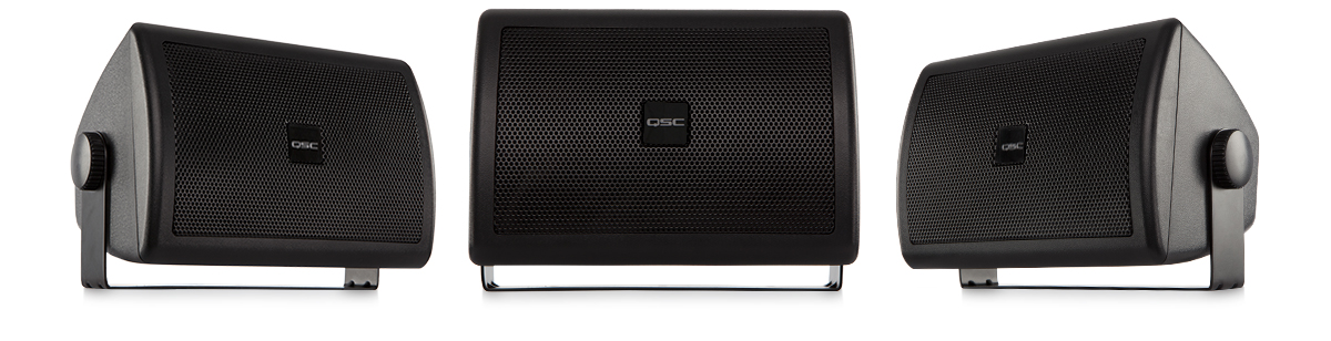 QSC AC-S4T-BK | 4,5 Zoll, 2-Wege, 130° konisch | SCHWARZ