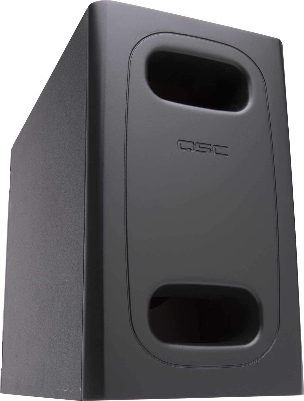 QSC AD-S.SUB-BK Subwoofer | 6,5-Zoll-Doppelschwingspule | Wandmontage | SCHWARZ