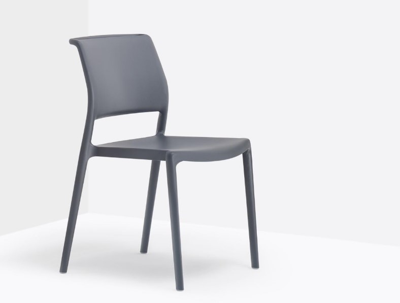 PEDRALI ara 310 | Outdoorstuhl | Grau Anthrazit | Polypropylen mit Glasfiber