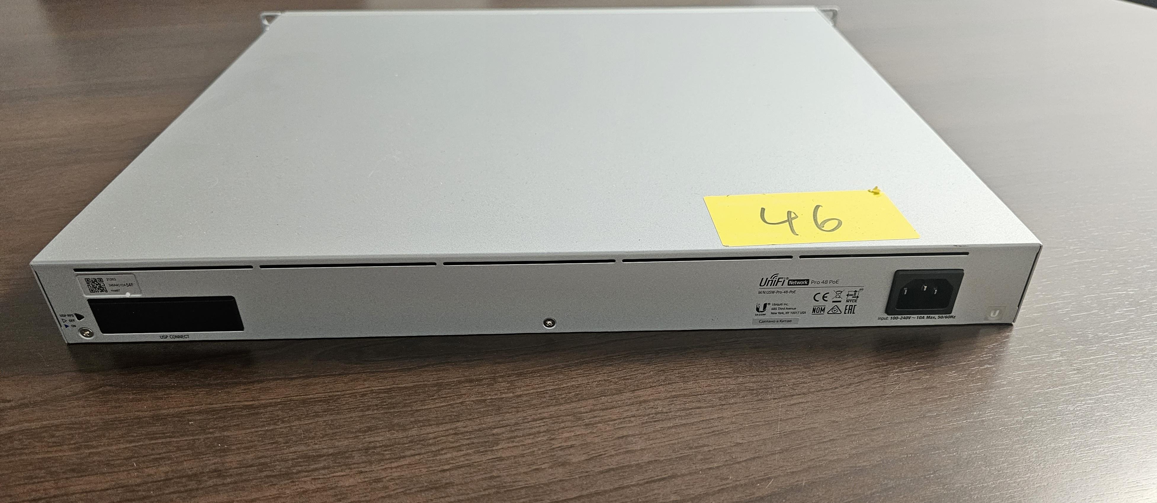 UBIQUITI UNIFI USW-PRO-48-POE | 48 Ports Poe Gigabit Netzwerk Switch