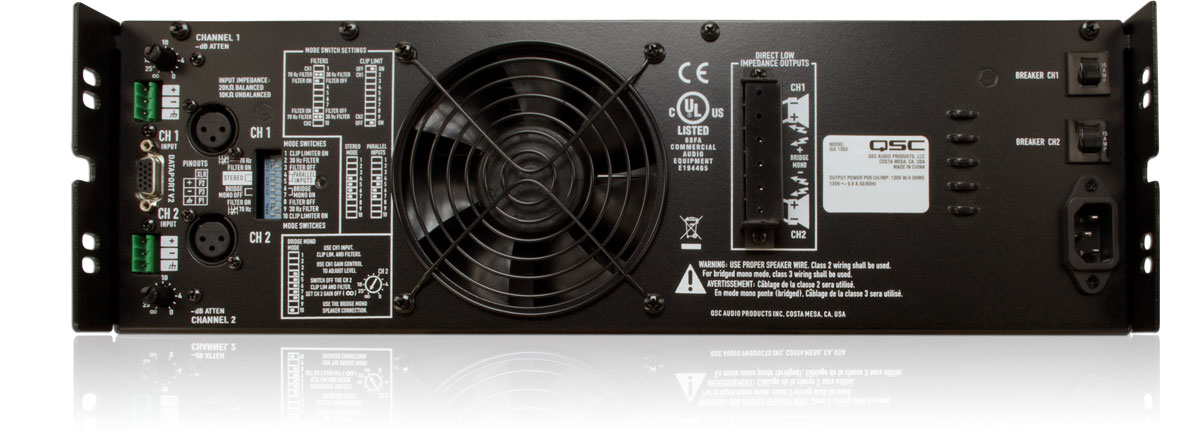 QSC ISA280 Leistungsendstufe für die Festinstallation | 280 Watt | 4 Ohm