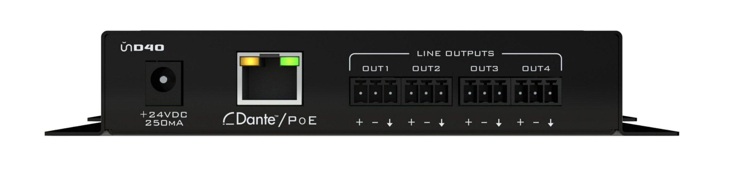 Attero Tech by QSC unD4O | Audio-Interface für Dante™/AES67- Netzwerke