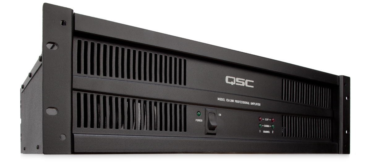 QSC ISA280 Leistungsendstufe für die Festinstallation | 280 Watt | 4 Ohm