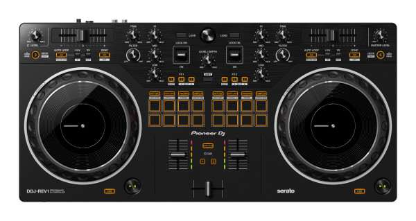 Pioneer DDJ-REV1 2-Kanal Battle-Style DJ-Controller für Serato DJ Lite